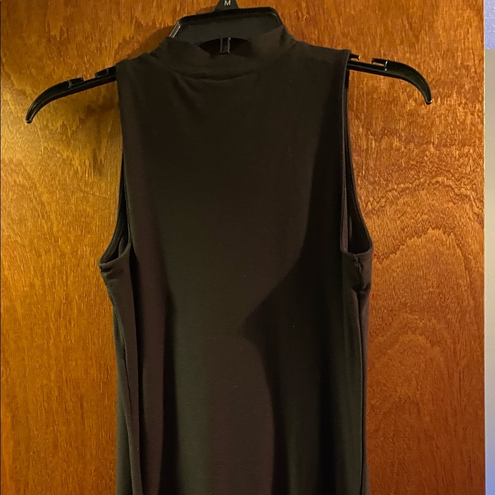 Girls black knee length dress